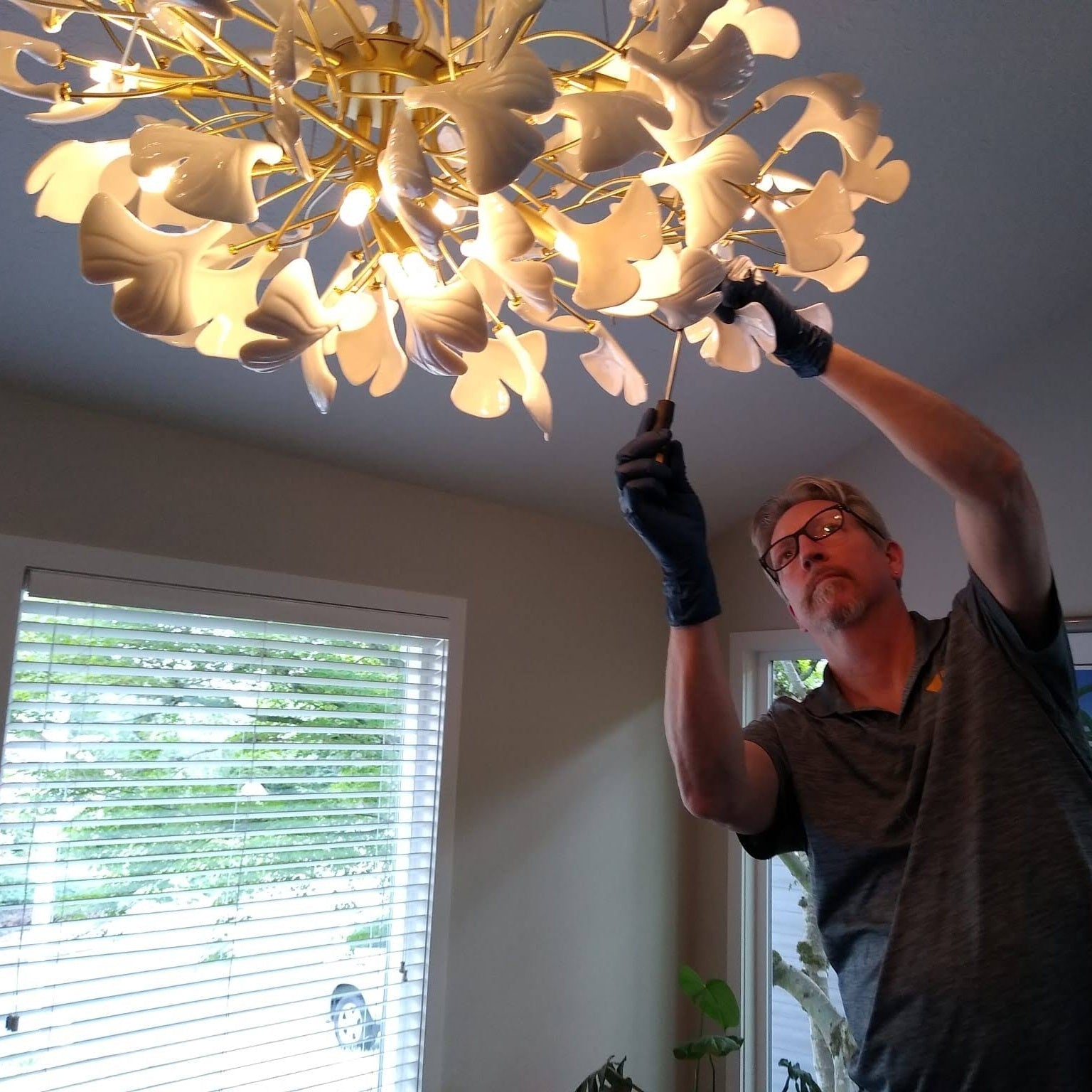 How do I properly install a light fixture in my home?
