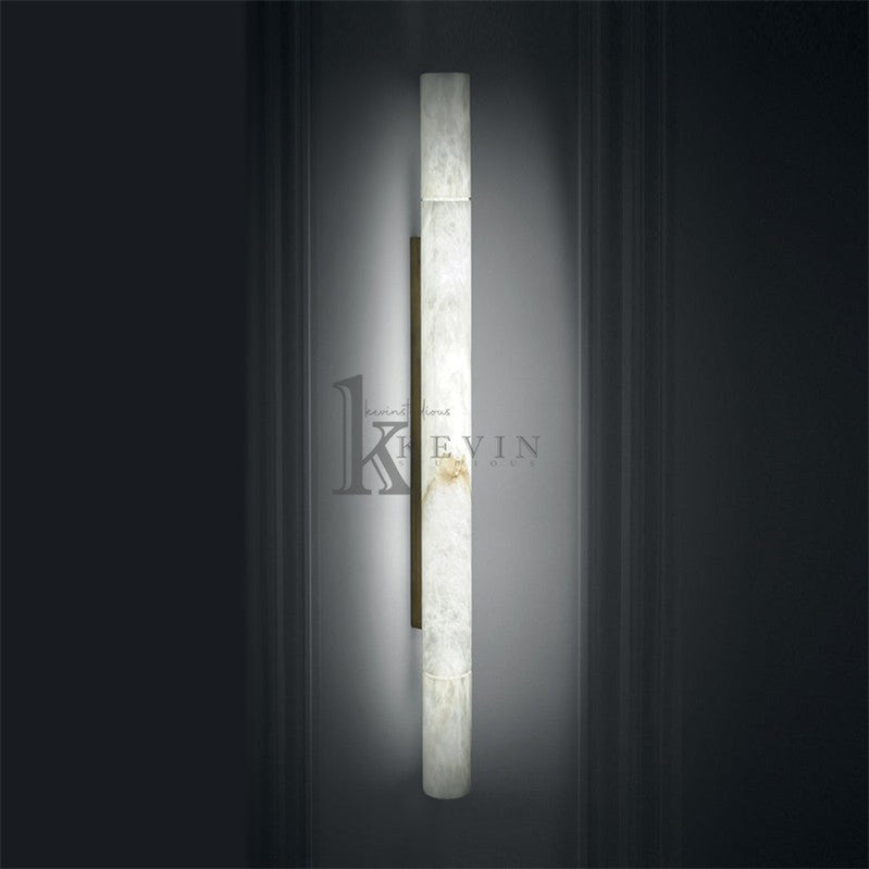 Garron Modern Alabaster Linear Wall Sconce Wall Light Fixtures Luster Gaze