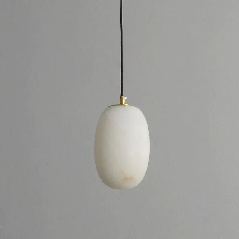 José Modern Real Alabaster Pendant Lighting Beside Bed, Dining Table Pendant Pendant Light Luster Gaze