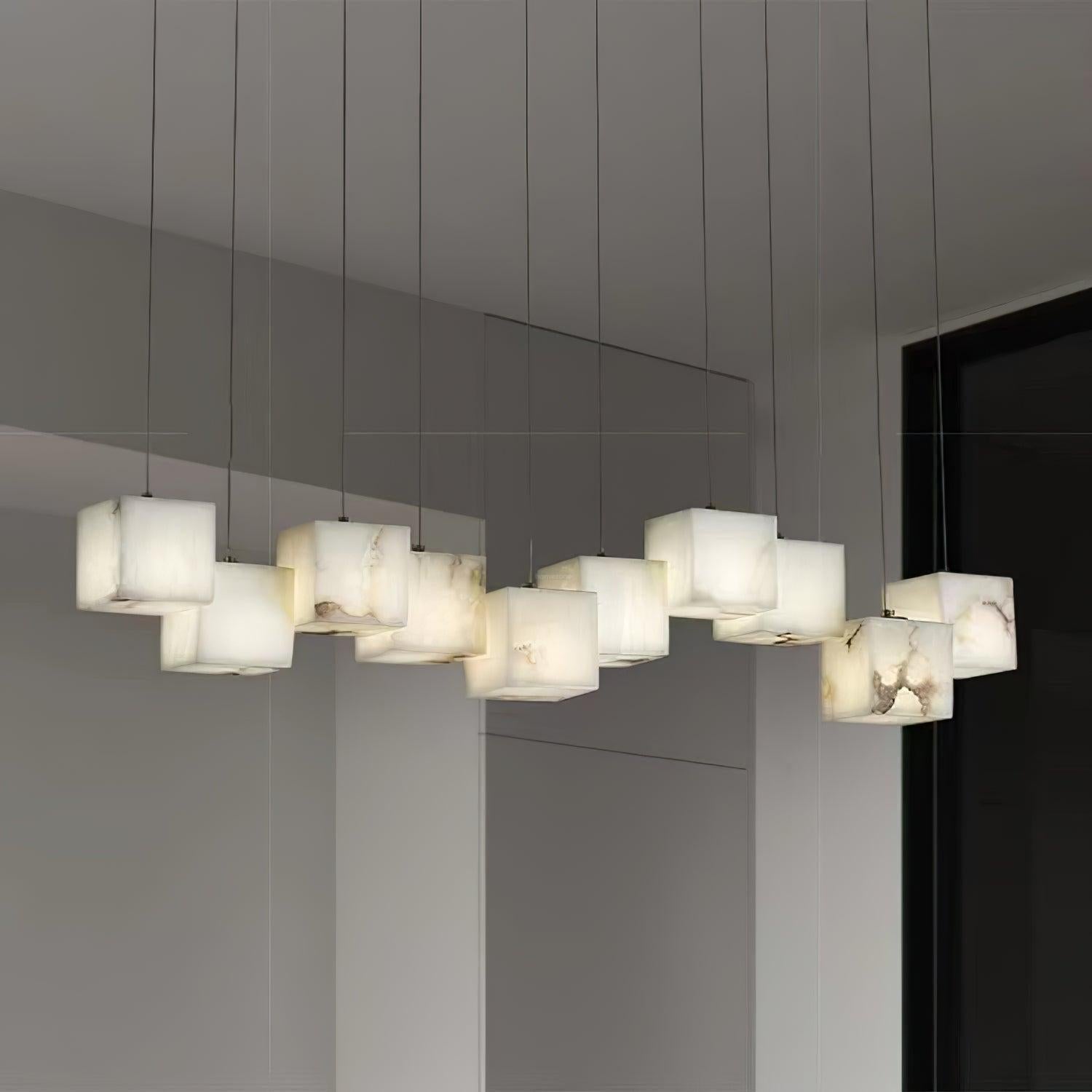 Alabaster Box Linear Chandelier