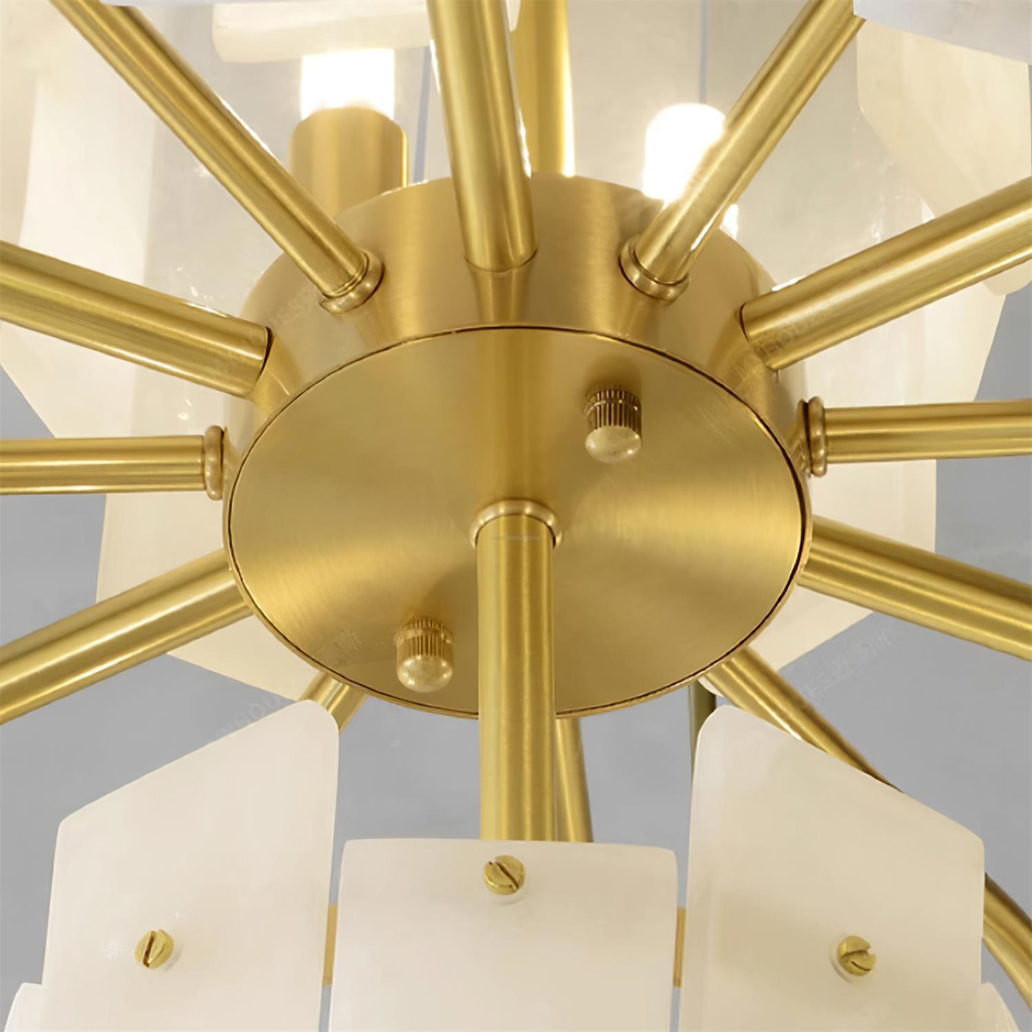 Regina Alabaster Round Chandelier