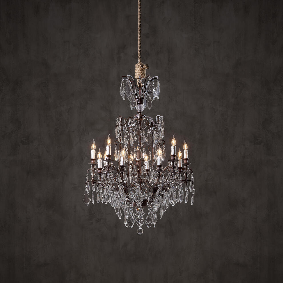 Luster Gaze Grand Opulence Crystal Chandelier - American ballroom or formal entertaining space