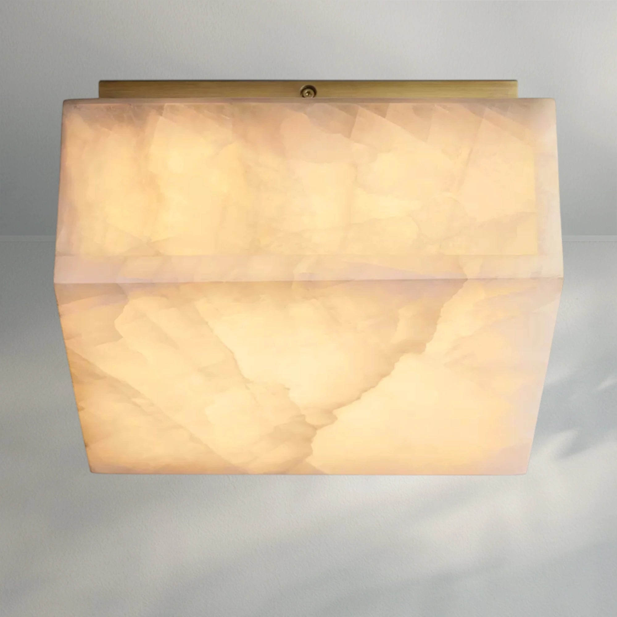 Rivaga Calcite Square Flushmount