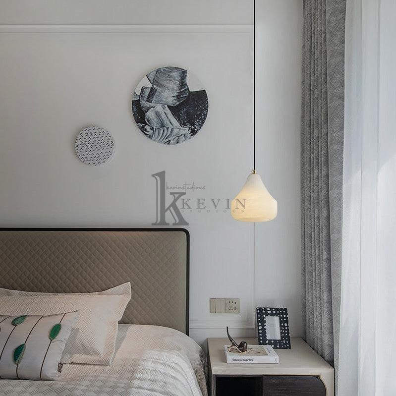 Felix Small Alabaster Pendant Light Besides Bed Pendant Light Luster Gaze