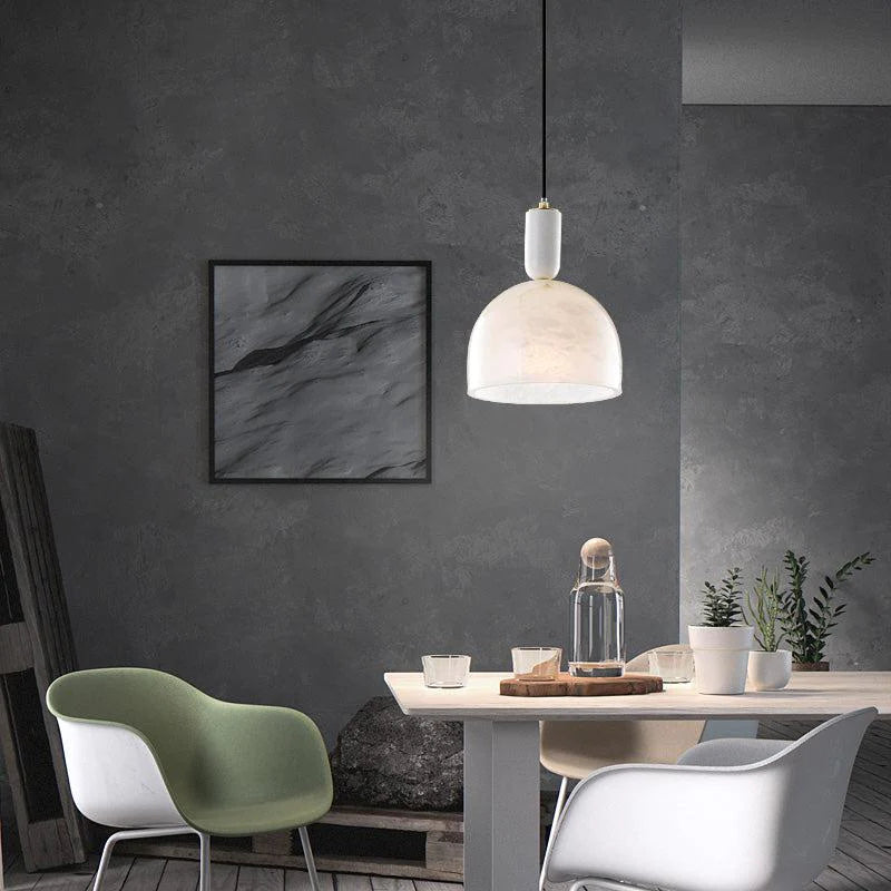 Mila Modern Alabaster Pendant Light For Living Room Pendant Light Luster Gaze Size A