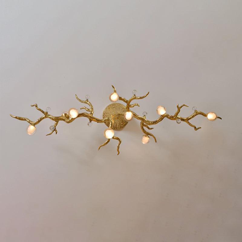 Luster Gaze Veridian Branch Linear Semi Flush Chandelier - Background Shot