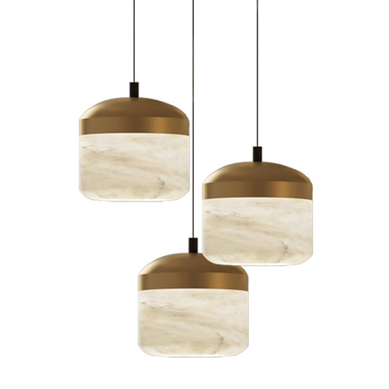 Ava Radiance - United Modern Alabaster Pendant Lamp For Staircase, Kitchen Pendant Light Chandelier Luster Gaze