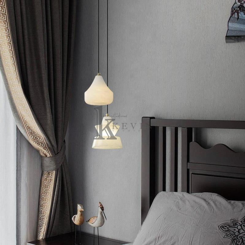 Felix Small Alabaster Pendant Light Besides Bed Pendant Light Luster Gaze