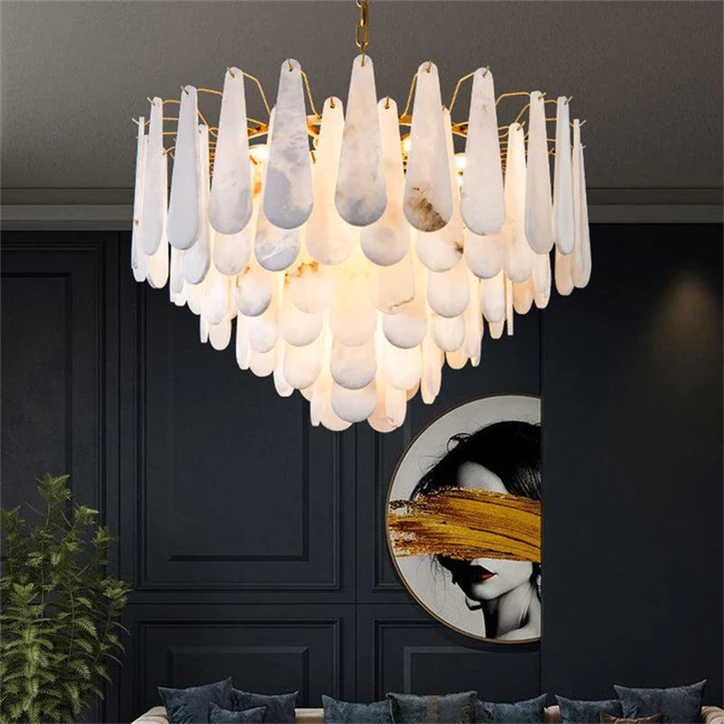 Deborah Alabaster Foyer Chandelier Lighting, Luxury Modern Lighting chandelier Luster Gaze