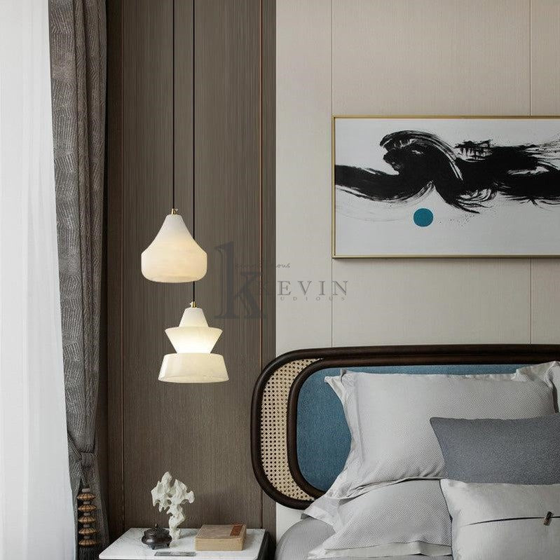 Felix Small Alabaster Pendant Light Besides Bed Pendant Light Luster Gaze