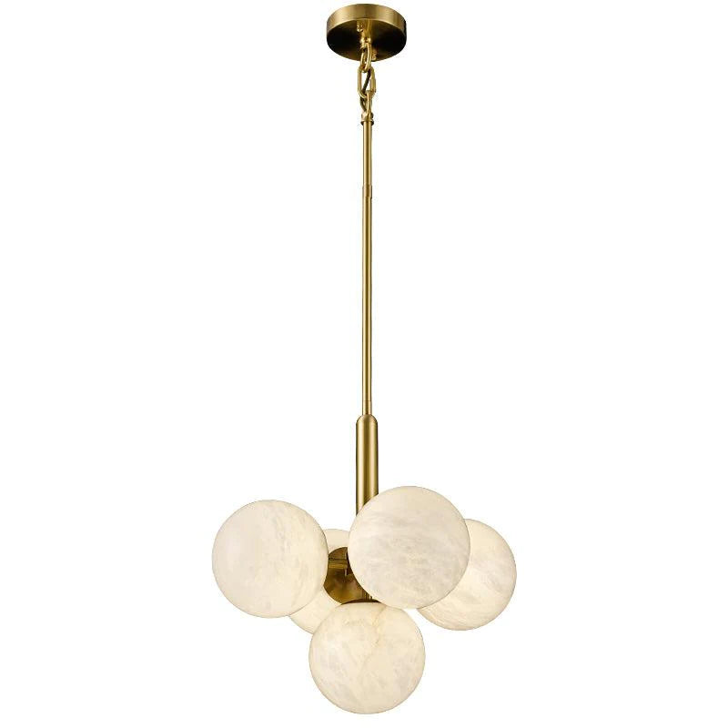 Carmen Modern Alabaster Kitchen Island Pendant, Real Alabaster Pendant Lamp For Bedroom Chandelier Luster Gaze