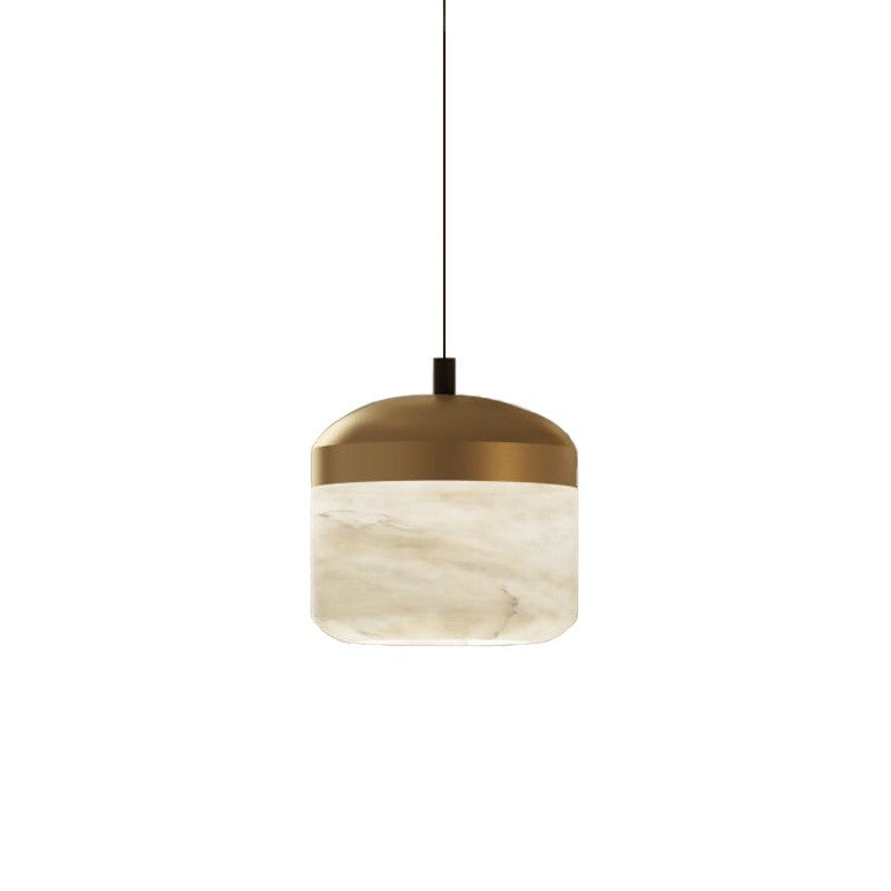 Ava Radiance - United Modern Alabaster Pendant Lamp For Staircase, Kitchen Pendant Light Chandelier Luster Gaze 1 Light