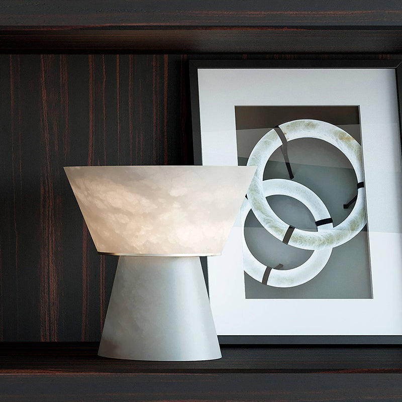 Franta Modern Alabaster Living Room Table Lamp table lamp Luster Gaze