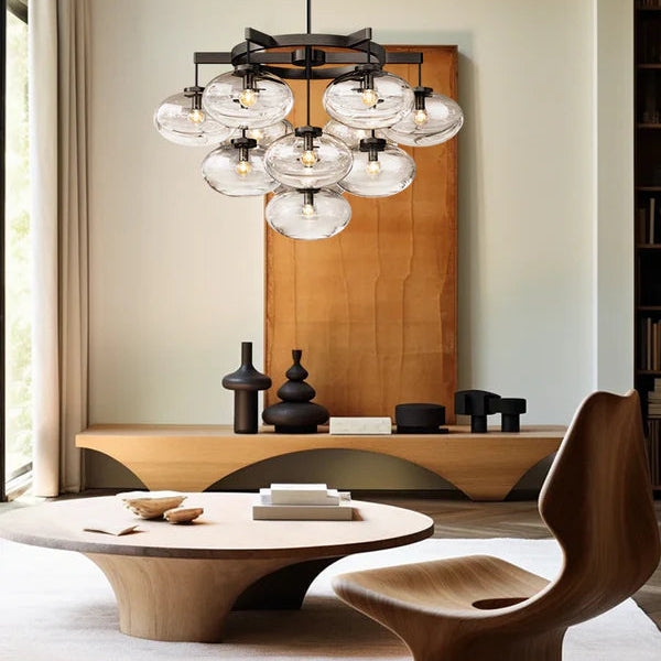 Cabrete Clear Glass Round Chandelier