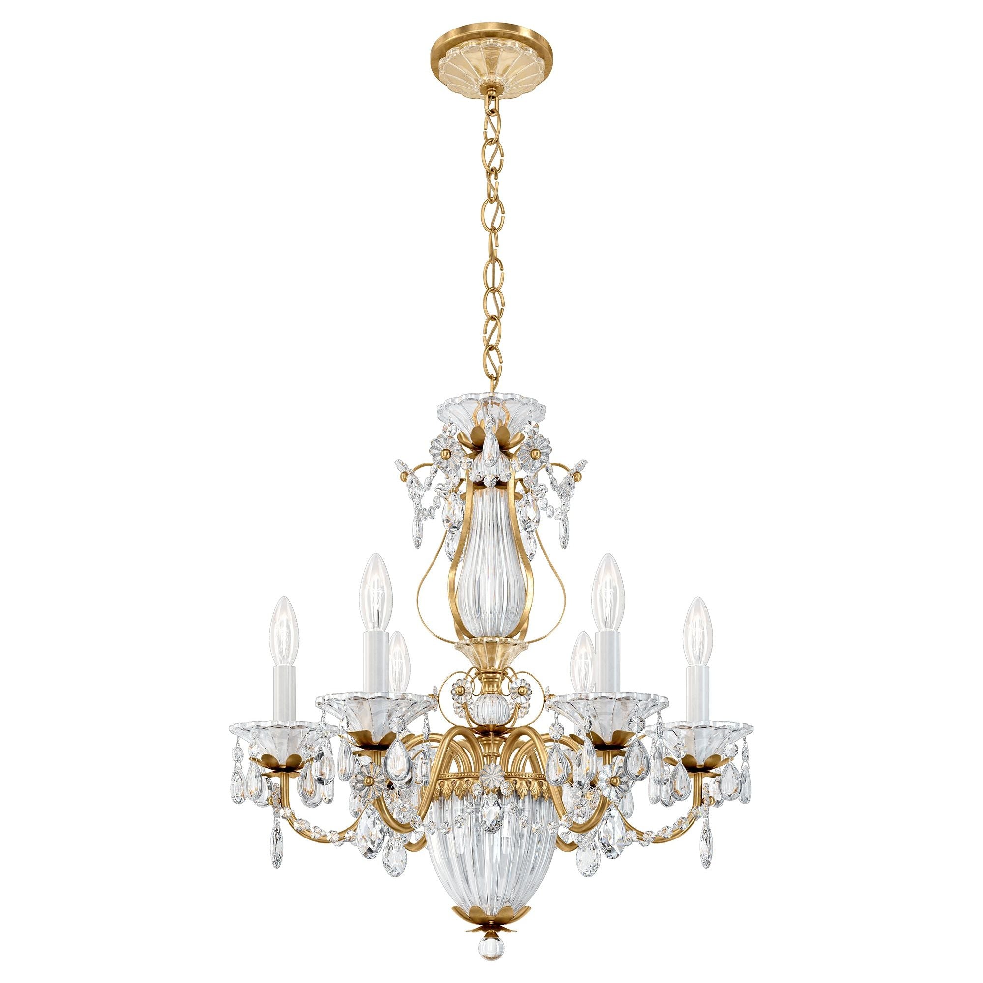 Luster Gaze Heritage Bloom 7-Light Chandelier - Background Shot