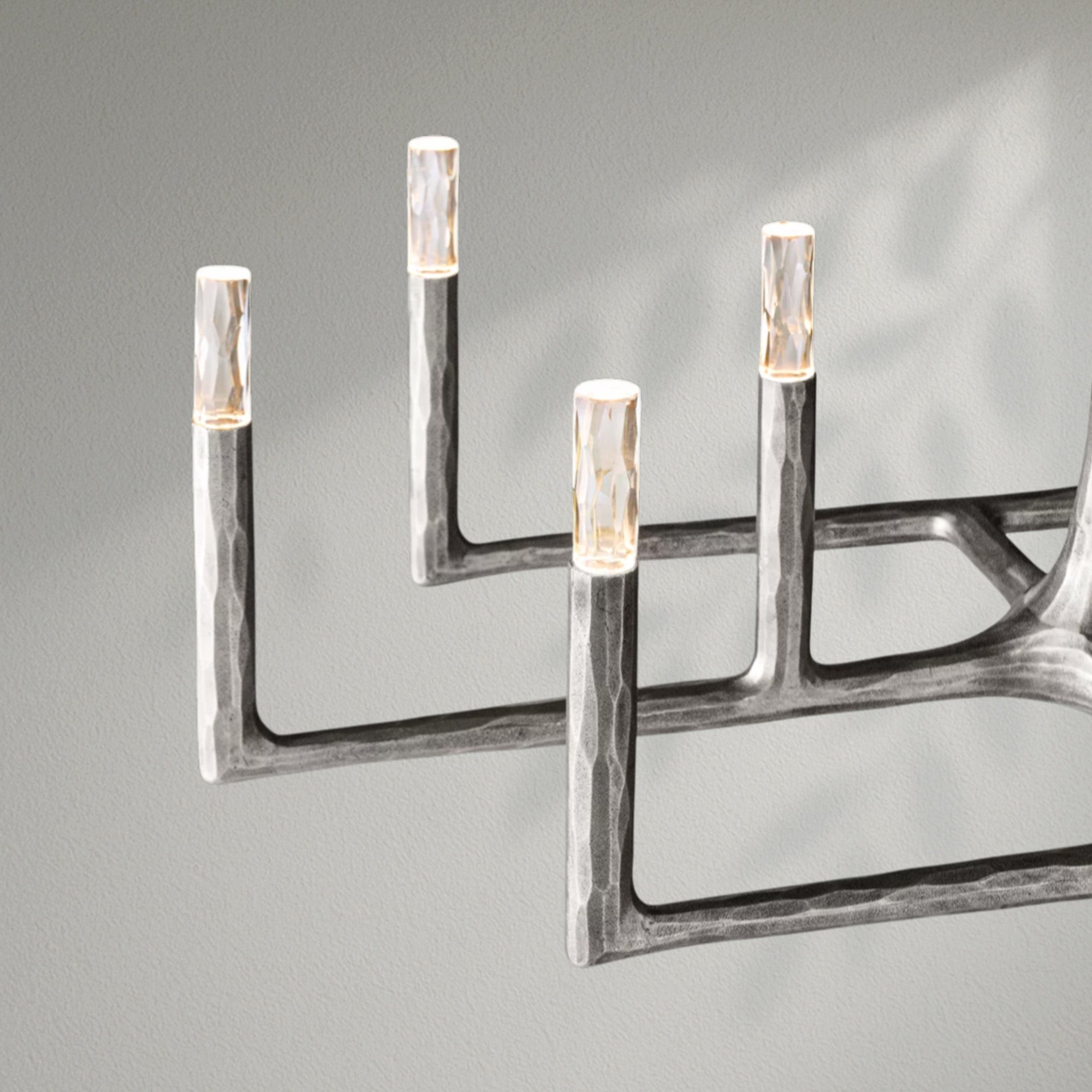 Thaddeos Forged Linear Chandelier