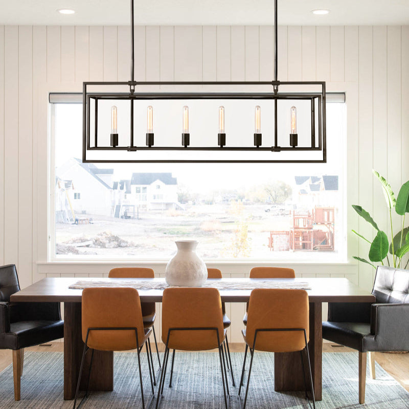 Bickman Glass Rectangular Chandelier
