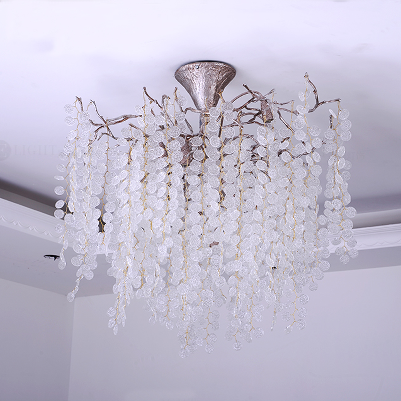 Luster Gaze Ellie Verdant Branch Chandelier - Background Shot