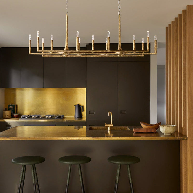 Thaddeos Forged Linear Chandelier