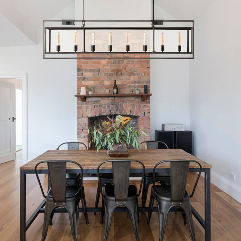 Bickman Glass Rectangular Chandelier