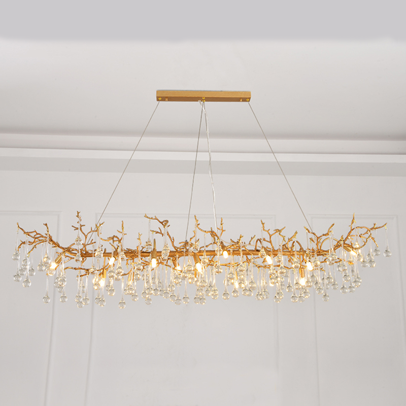 Luster Gaze Verdant Canopy Crystal Branch Chandelier - Background Shot