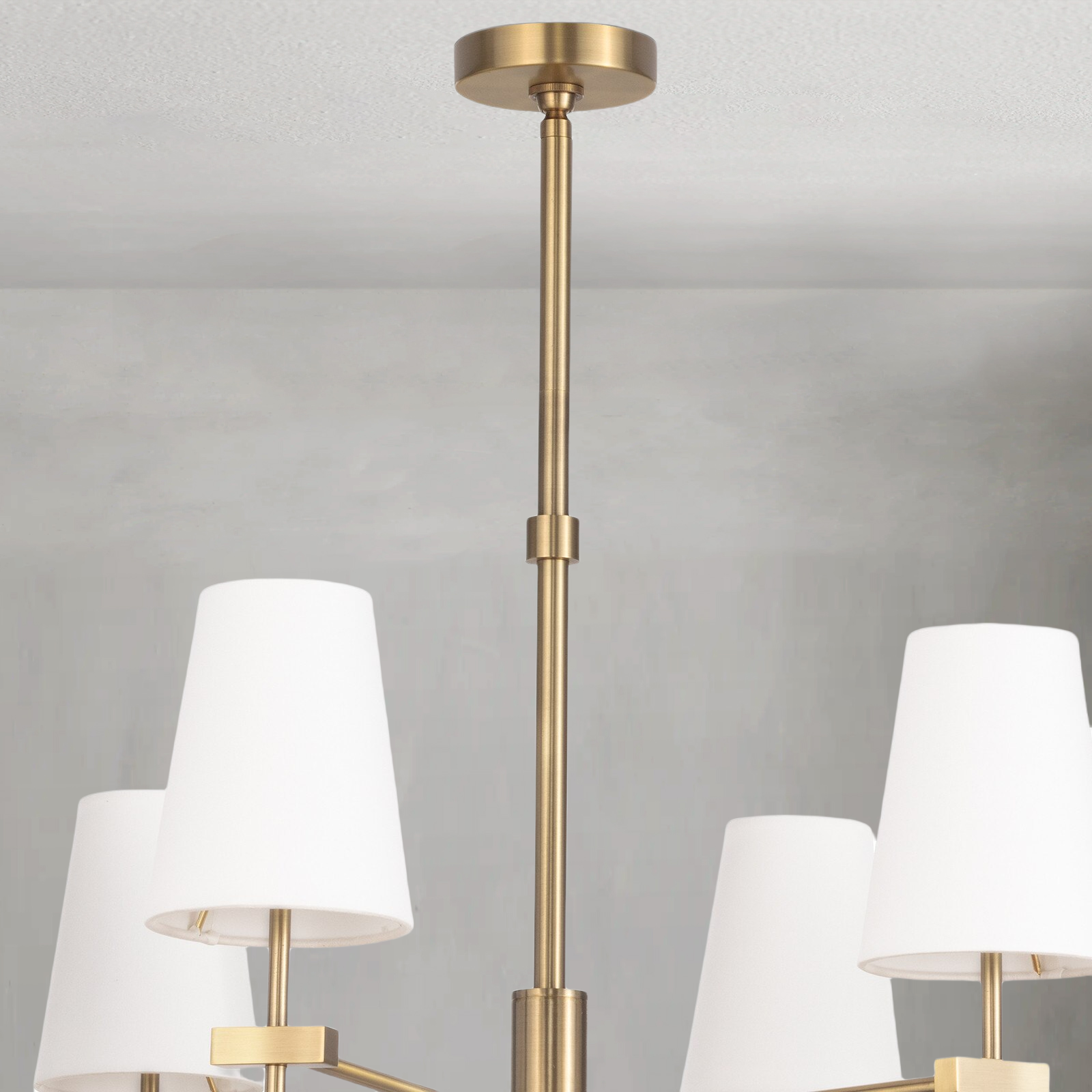 Luster Gaze Veridian Grand 6-Light Chandelier - Background Shot