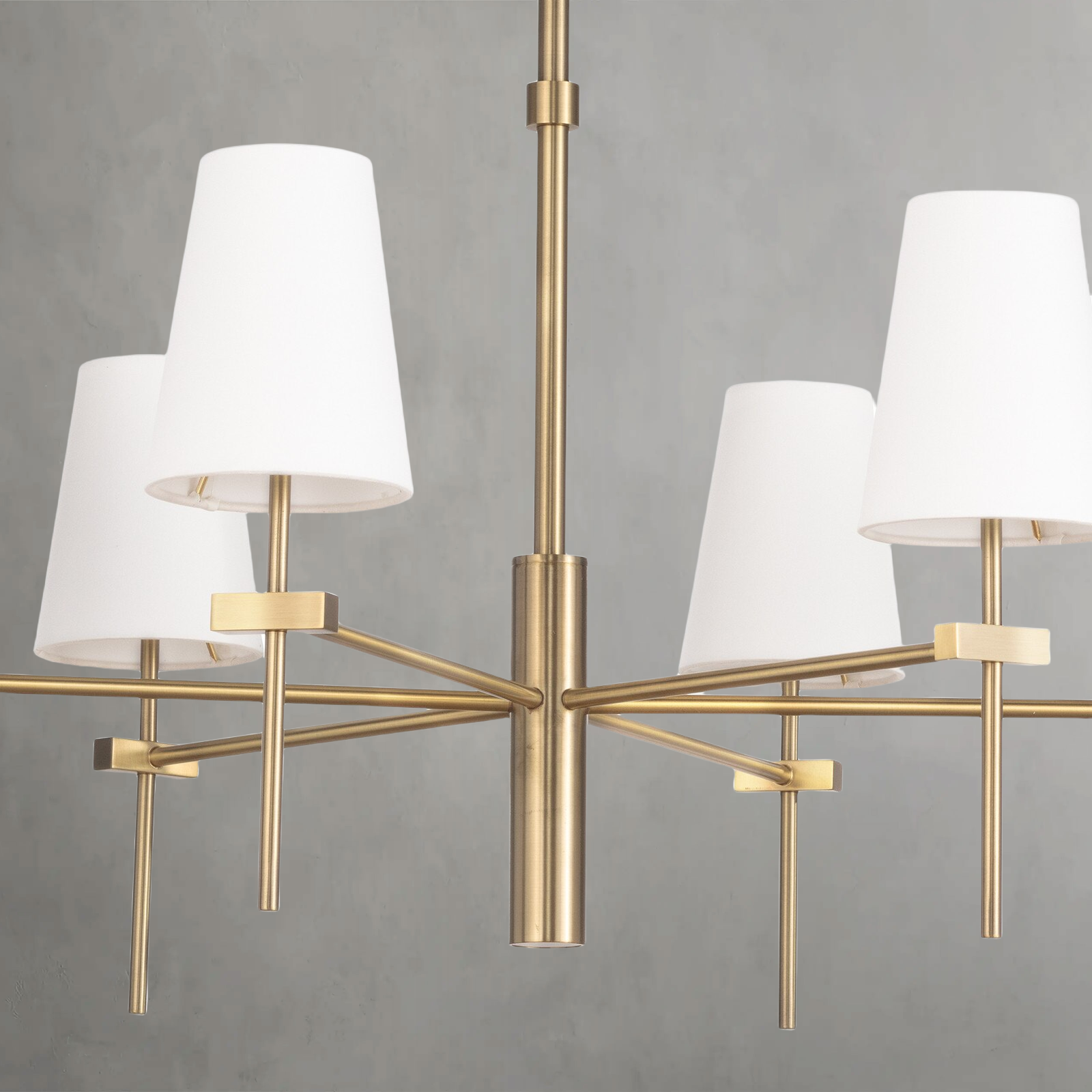 Luster Gaze Veridian Grand 6-Light Chandelier - Background Shot