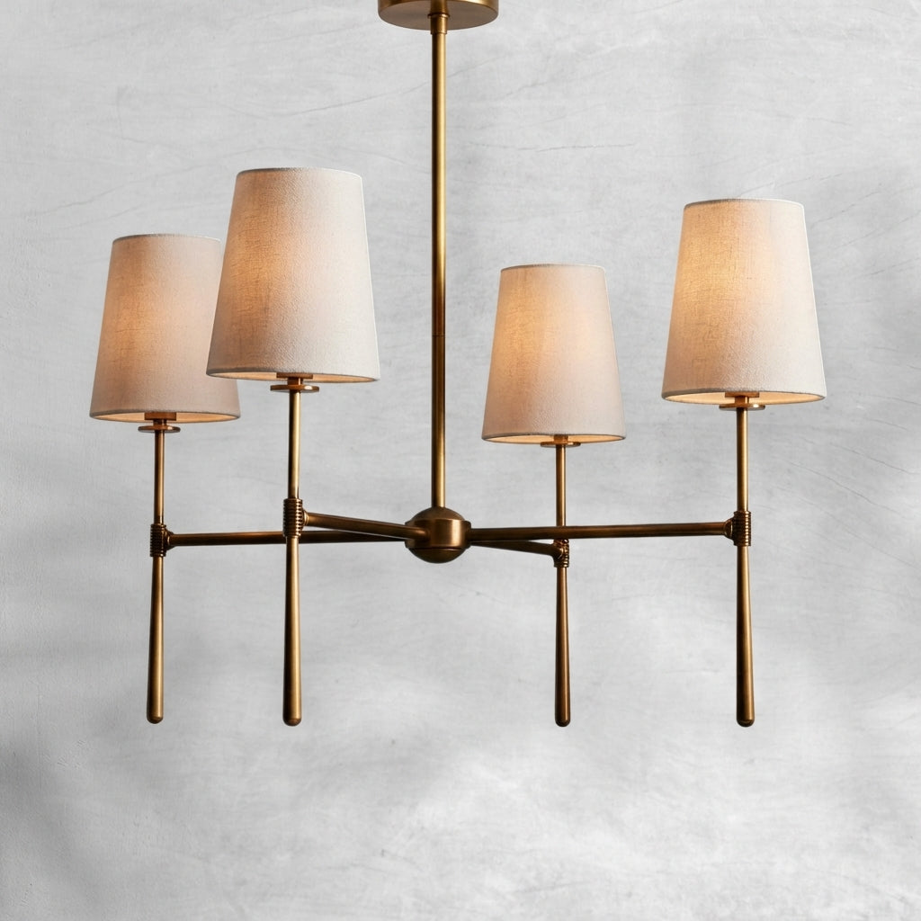 Luster Gaze Rhodes Grandeur Round Chandelier 4/6 Light - Background Shot