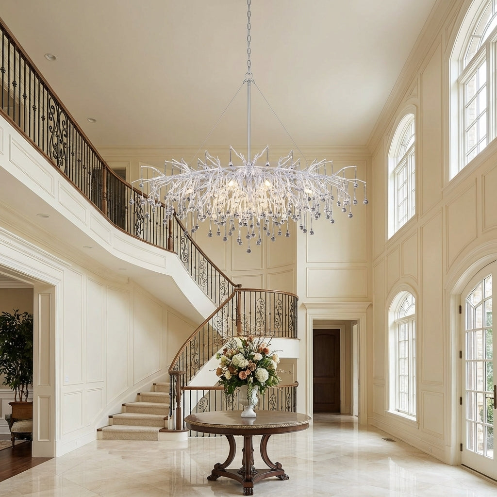 Lumina Haven Arboria Rectangle Branch Chandelier 45"L Silver - Auto Color Shot
