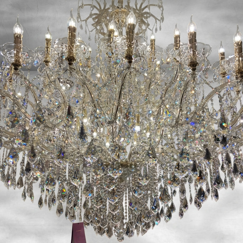 Luster Gaze Grand Lumière Multi-Layered Candle Branch Chandelier for Living Room/Foyer/Stairs - Background Shot