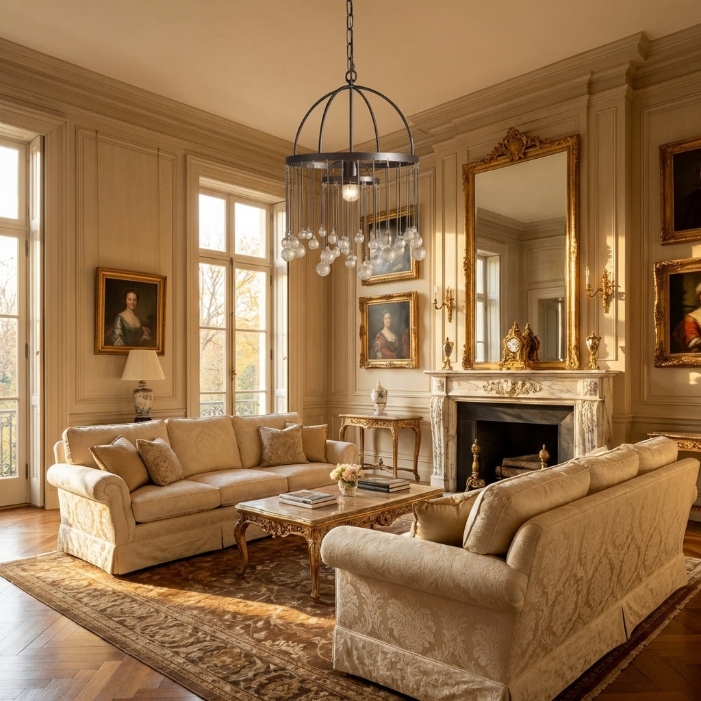 Luster Gaze Veridian Bloom Pendant - Scene