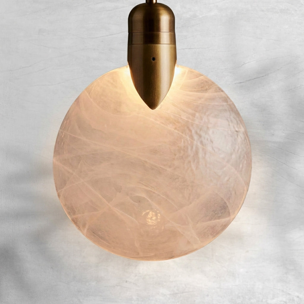 Luster Gaze Radiant Petal Single Pendant - Background Shot