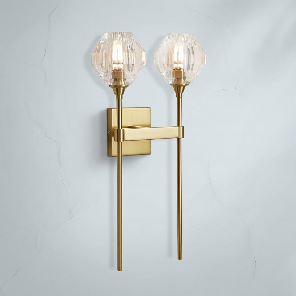 Luster Gaze Radiant Prism 2-Light Wall Sconce - Studio Shot