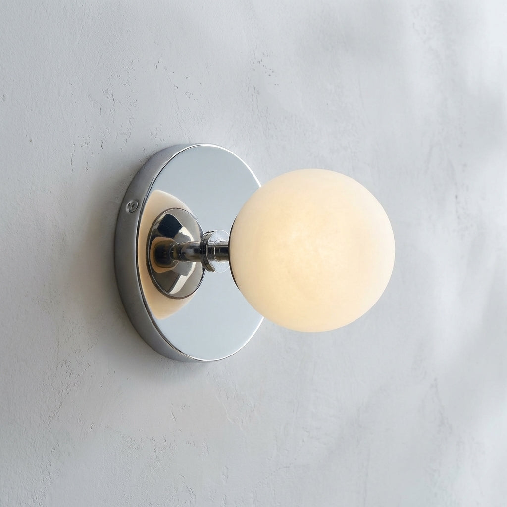 Luster Gaze Veridian Duet Alabaster Wall Sconce - Studio Shot