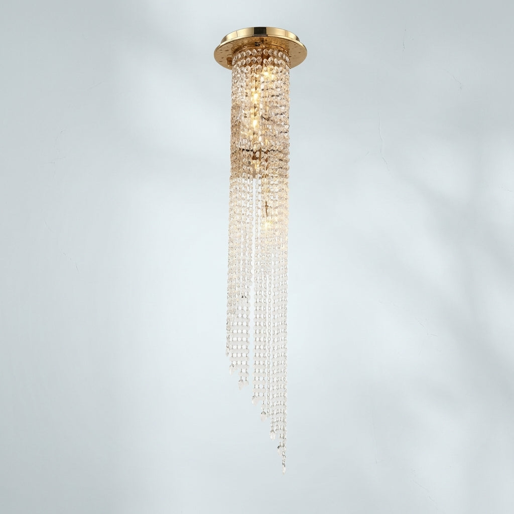 Luster Gaze Radiant Prism Flushmount Pendant - Studio Shot