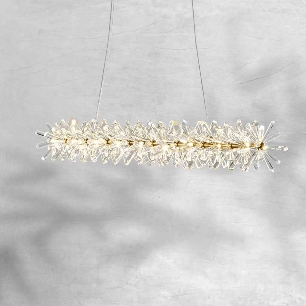 Luster Gaze Glacial Radiance Double-Tier Crystal Chandelier - Background Shot