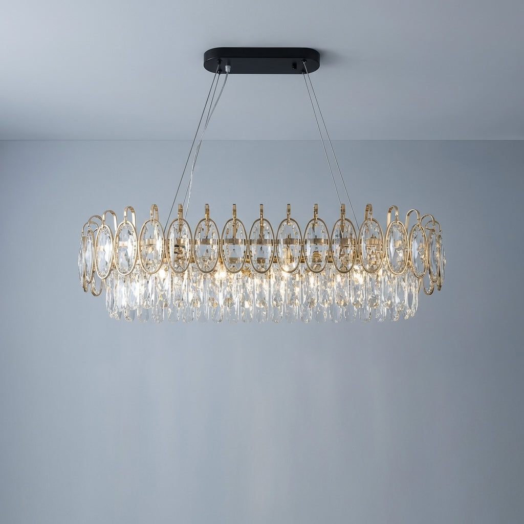Luster Gaze LG Luxurious K9 Crystal Chandelier - Studio Shot