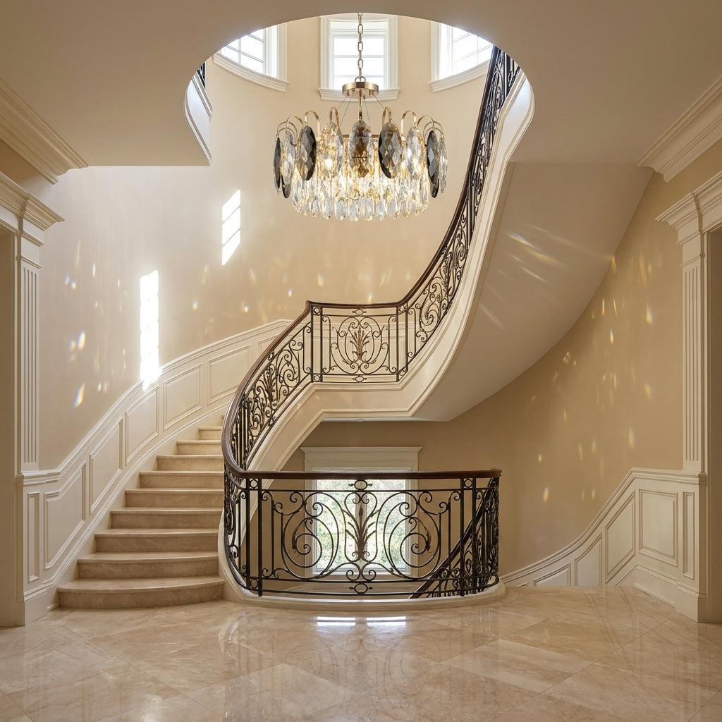 Luster Gaze LG Luxurious K9 Crystal Chandelier - Scene