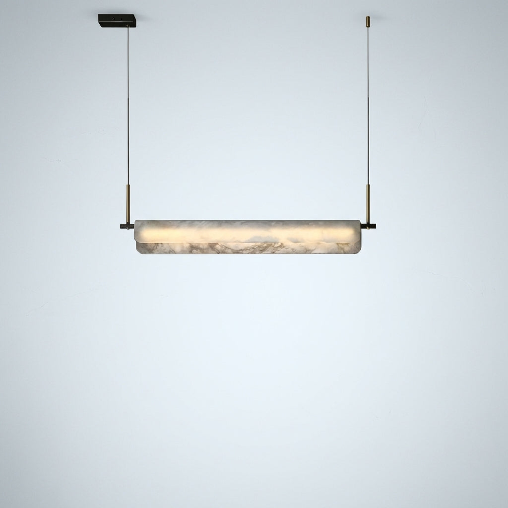 Luster Gaze Opulent Alabaster Linear LED Chandelier - Studio Shot
