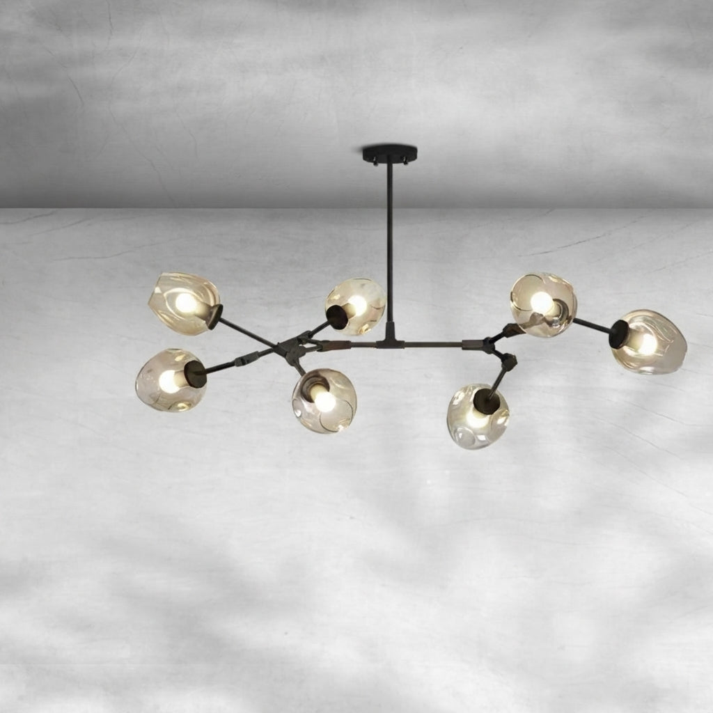Luster Gaze Sculptural Branch Chandelier with Glass Pendants - Background Shot
