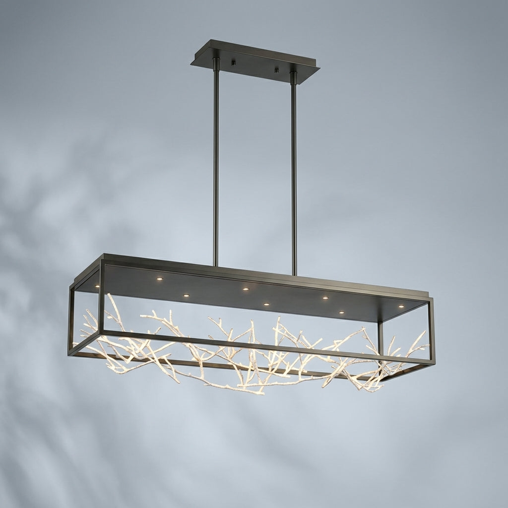 Luster Gaze Aerie 8-Light 42" Linear Chandelier - Studio Shot