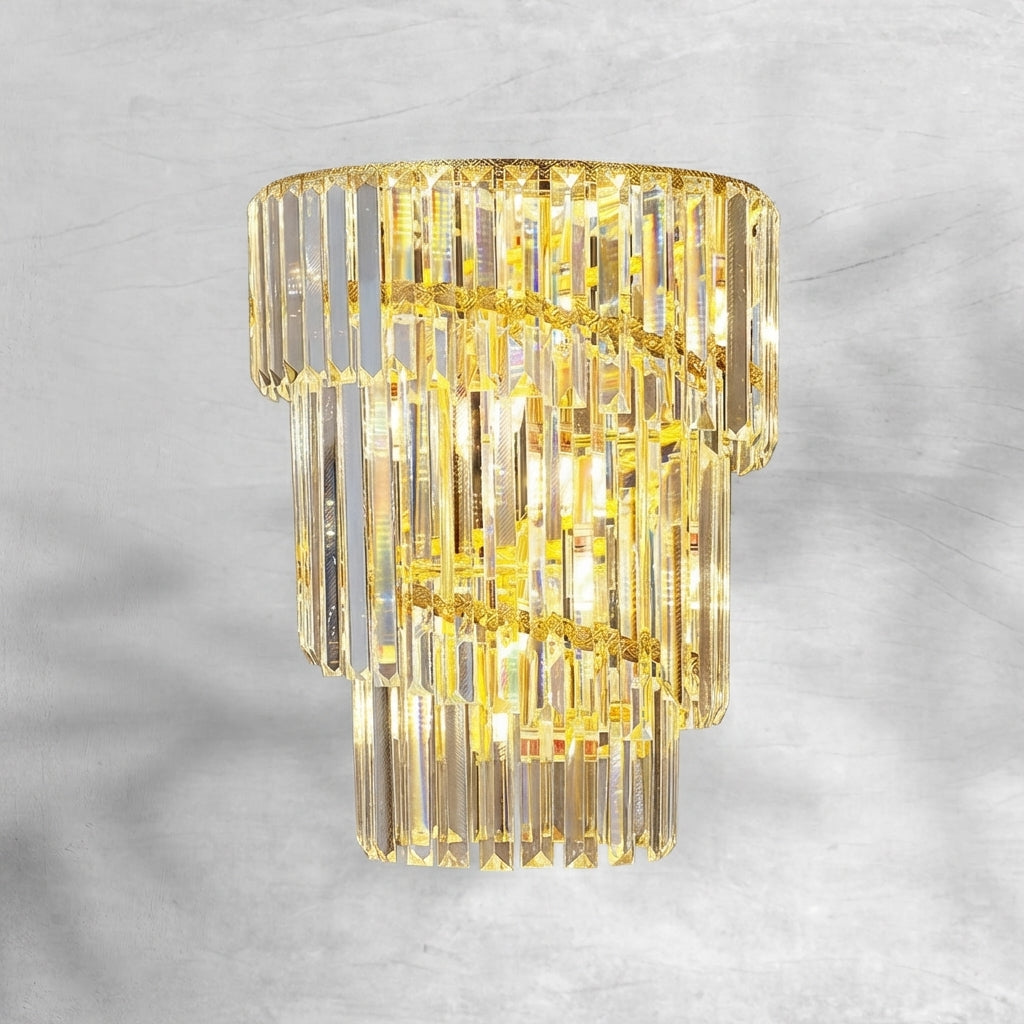 Luster Gaze Grand Radiance K9 Crystal Chandelier - Background Shot