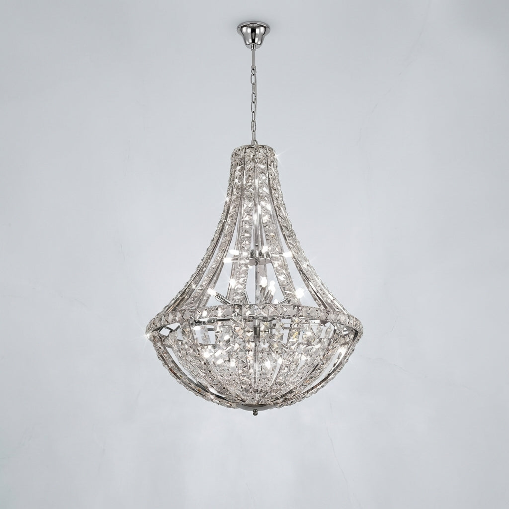Luster Gaze Grand Lumina K9 Crystal Chandelier - Studio Shot