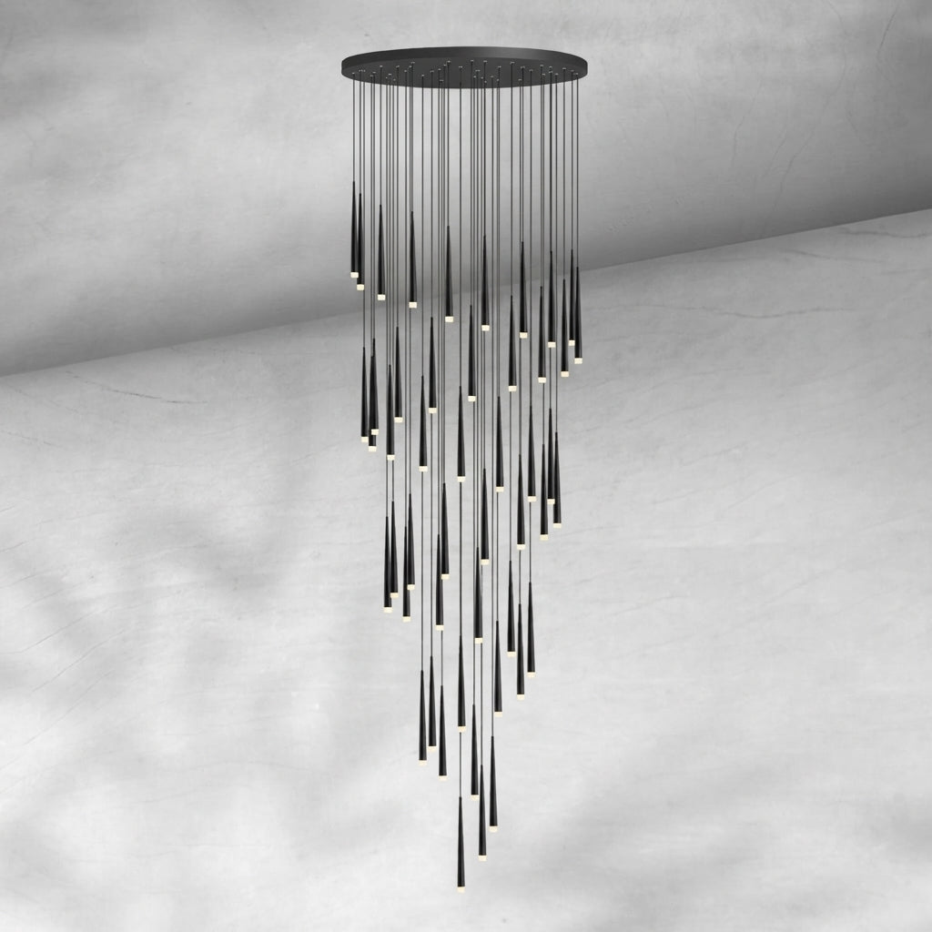 Luster Gaze Aura Grand Foyer Chandelier - Background Shot