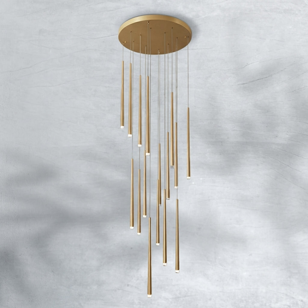 Luster Gaze Aura Grand Foyer Chandelier - Background Shot