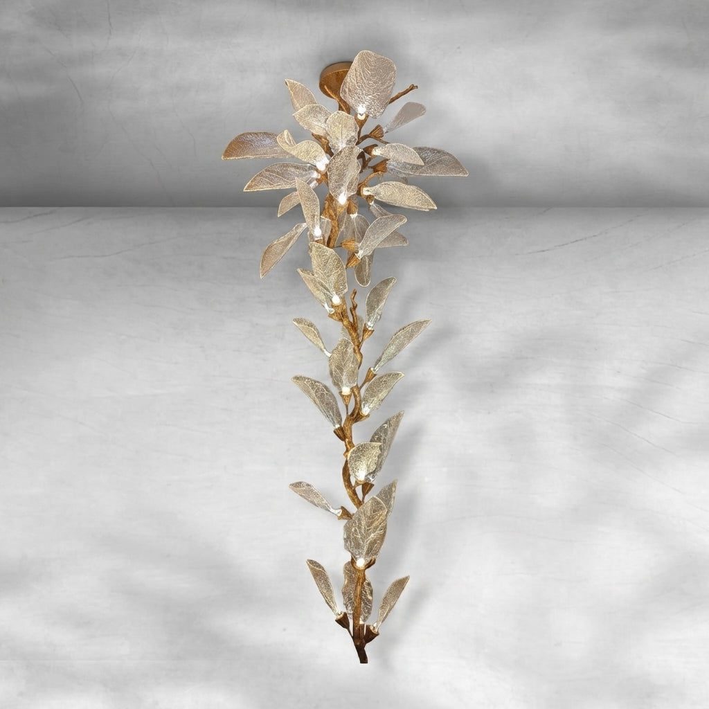 Luster Gaze Veridian Bloom Resin Chandelier - Background Shot