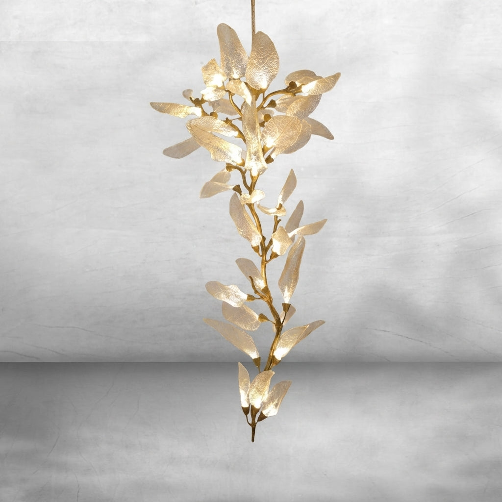 Luster Gaze Veridian Bloom Resin Chandelier - Background Shot