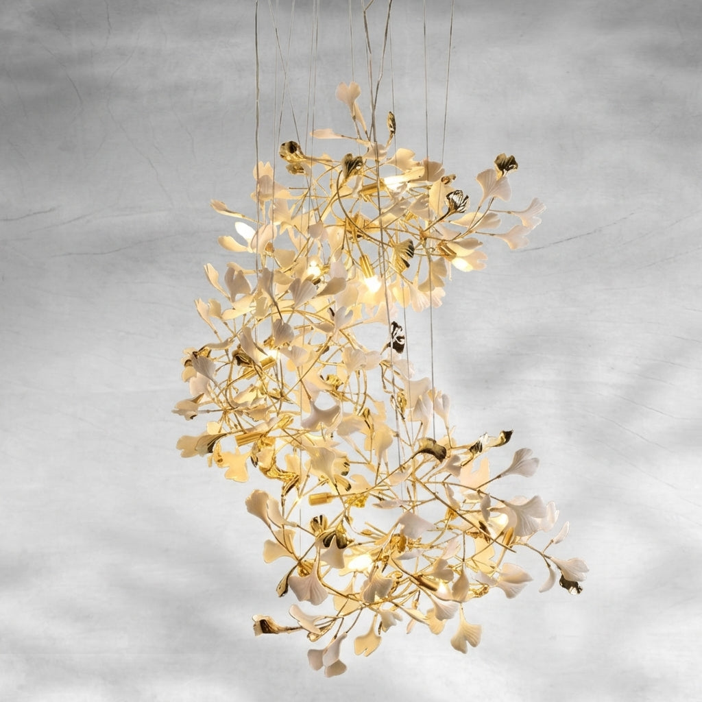 Luster Gaze Verdant Gingko Branch Chandelier - Background Shot