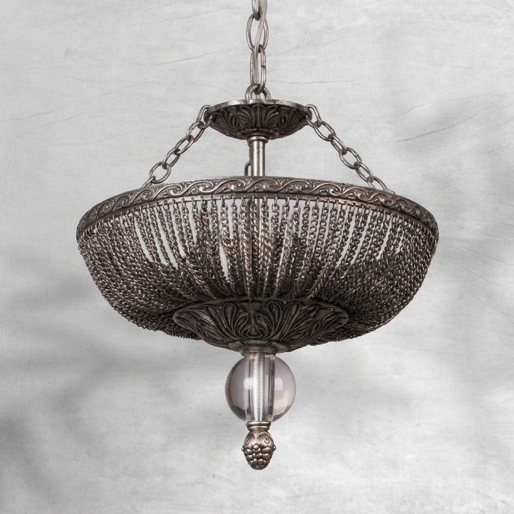 Luster Gaze Grand Lumina Metal and Crystal Chandelier - Background Shot