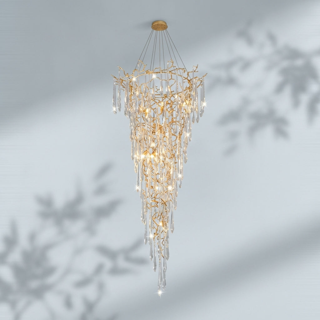 Luster Gaze Verdant Cascade Branch Chandelier - Studio Shot